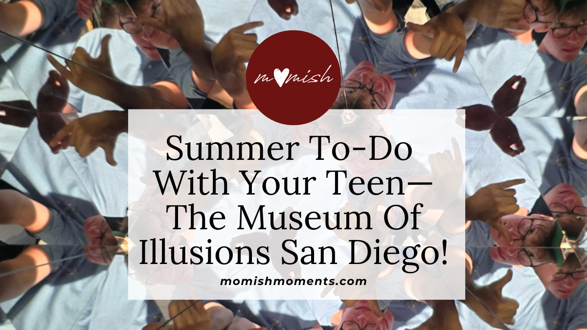 visiting the San Diego Museum of Illusions